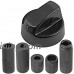 Spares2go Multi Model Fitting Gas Fire Trouser Press & Storage Heater Black Control Knobs Pack Quantity: 2 - B01EWO7WDW